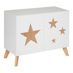 paris prix Meuble de Rangement Enfant "Étoile" 79cm Blanc