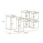 Paris Prix Meuble De Rangement "Switch IV" 320cm Naturel