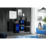 Paris Prix Meuble De Rangement "Switch IV" 320cm Noir