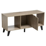 Paris Prix Meuble TV "1 Porte & 2 Niches" 100cm Naturel