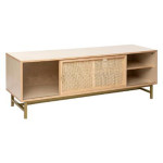 Paris Prix Meuble TV 1 Porte Design "Rayo" 140cm Naturel