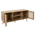 Paris Prix Meuble TV 2 Portes & 2 Niches "Bali" 115cm Naturel