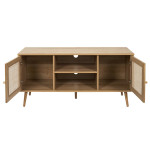 Paris Prix Meuble TV 2 Portes & 2 Niches "Bali" 115cm Naturel
