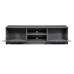 Paris Prix Meuble TV 2 Portes Design "Azio" 180cm Gris