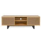Paris Prix Meuble TV 2 Portes En Bois "Camden" 150cm Naturel
