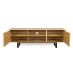 Paris Prix Meuble TV 2 Portes En Bois "Camden" 150cm Naturel