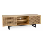 paris prix Meuble TV 2 Portes en Bois "Camden" 150cm Naturel