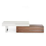 Paris Prix Meuble TV 2 Tiroirs Design "Guhy" 152cm Naturel