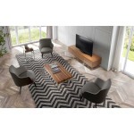 Paris Prix Meuble TV 2 Tiroirs Design "Mauro" 180cm Naturel