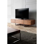 Paris Prix Meuble TV 2 Tiroirs Design "Mauro" 180cm Naturel