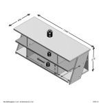 Paris Prix Meuble TV 5 Niches "Anoya" 135cm Chêne & Blanc