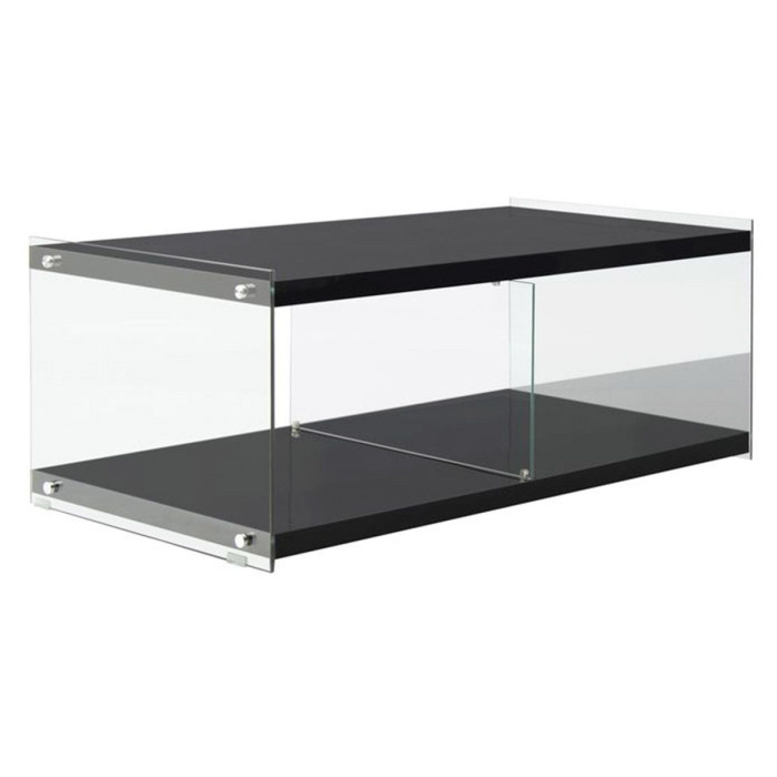 Paris Prix Meuble TV Design "Elementary" 120cm Noir Brillant