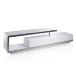 paris prix Meuble TV Design "Orlando" 200cm Blanc Laqué