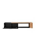 Paris Prix Meuble TV Design "RTV Maze II" 200cm Noir & Naturel