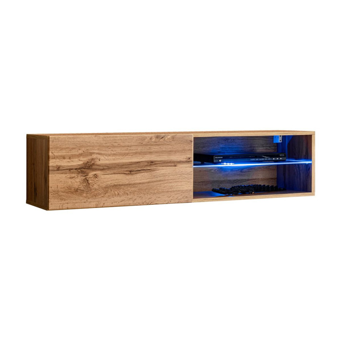 Paris Prix Meuble TV LED Design "Switch IV" 120cm Naturel