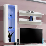 Paris Prix Meuble TV Mural Design "Fly II" 170cm Blanc