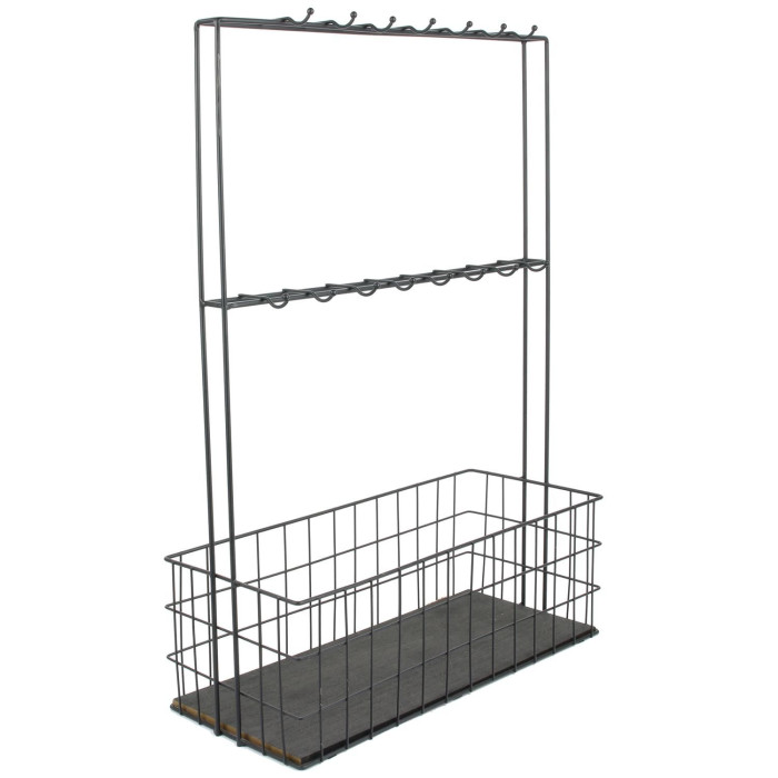 Paris Prix Mini Bar à Poser En Métal "Filaire" 62cm Noir