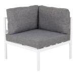 paris prix Module Canapé d'Angle de Jardin "Copacabana" 74cm Blanc