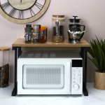 Paris Prix Organisateur "Micro-Ondes" 54cm Noir & Naturel