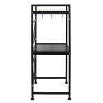 Paris Prix Organisateur Micro-Ondes "Modulable II" 40-60cm Noir