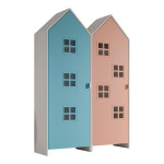 paris prix Pack - 2 Armoires Enfant "Casami Bruges" 171cm Bleu & Rose