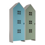 paris prix Pack - 2 Armoires Enfant "Casami Bruges" 171cm Bleu & Vert