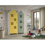 Paris Prix Pack - 2 Armoires Enfant "Casami Bruges" 171cm Jaune & Vert
