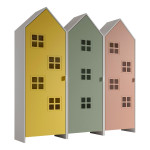 paris prix Pack - 3 Armoires Enfant "Casami Bruges" 171cm Jaune Vert & Rose