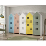 Paris Prix Pack - 4 Armoires Enfant "Casami Bruges" 171cm Multicolore