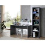 paris prix Pack - Bureau Enfant & Bibliothèque "London" Gris Anthracite