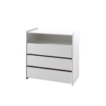 Paris Prix Pack - Commode & Plan à Langer "Kiddy" 90cm Blanc