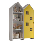 paris prix Pack - Étagère Enfant & Armoire "Casami Bruges" 171cm Blanc & Jaune