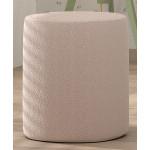 Paris Prix Pack - Lit Adulte & 2 Poufs Bouclés "Moon" 140x200cm Rose