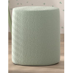 Paris Prix Pack - Lit Adulte & 2 Poufs Bouclés "Moon" 140x200cm Vert
