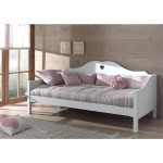 Paris Prix Pack - Lit Banquette Enfant & Sommier "Amori" 90x200cm Blanc