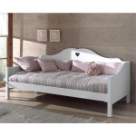 paris prix Pack - Lit Banquette Enfant & Sommier "Amori" 90x200cm Blanc