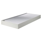Paris Prix Pack - Lit Banquette Enfant Tiroir Armoire & Lot De 2 Étagères "Lara" Blanc