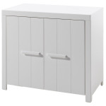 Paris Prix Pack - Lit Bébé 60x120cm Commode & Armoire "Erik" Blanc
