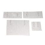 Paris Prix Pack - Lit Cabane Enfant Sommier & 4 Rideaux "Charlotte" 90x200cm Blanc