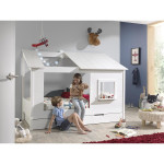 Paris Prix Pack - Lit Cabane Enfant & Tiroir "Housebed II" 90x200cm Lanc