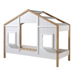 Paris Prix Pack - Lit Cabane & Tiroir "Babs" 90x200cm Blanc