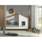 Paris Prix Pack - Lit Cabane & Tiroir "Babs II" 90x200cm Blanc