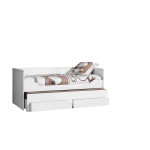 Paris Prix Pack - Lit Capitaine Enfant & Sommier "Robin" 90x200cm Blanc