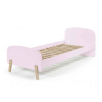 Paris Prix Pack - Lit Enfant Chevet & 2 Étagères "Kiddy" 90x200cm Rose