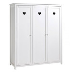 Paris Prix Pack - Lit Enfant Chevet & Armoire "Amori" Blanc