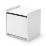 Paris Prix Pack - Lit Enfant Chevet & Armoire "Kiddy" Blanc