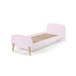 Paris Prix Pack - Lit Enfant Chevet Barrière & Coffre "Kiddy" 90x200cm Rose