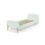Paris Prix Pack - Lit Enfant Chevet Barrière & Coffre "Kiddy" 90x200cm Vert Menthe