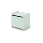 Paris Prix Pack - Lit Enfant Chevet Barrière & Coffre "Kiddy" 90x200cm Vert Menthe