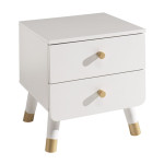 Paris Prix Pack - Lit Enfant & Chevet "Billy" 90x200cm Blanc